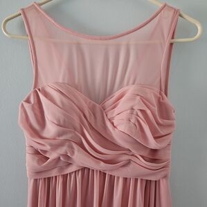 Elegant Davids Bridal Pink Sleeveless Dress